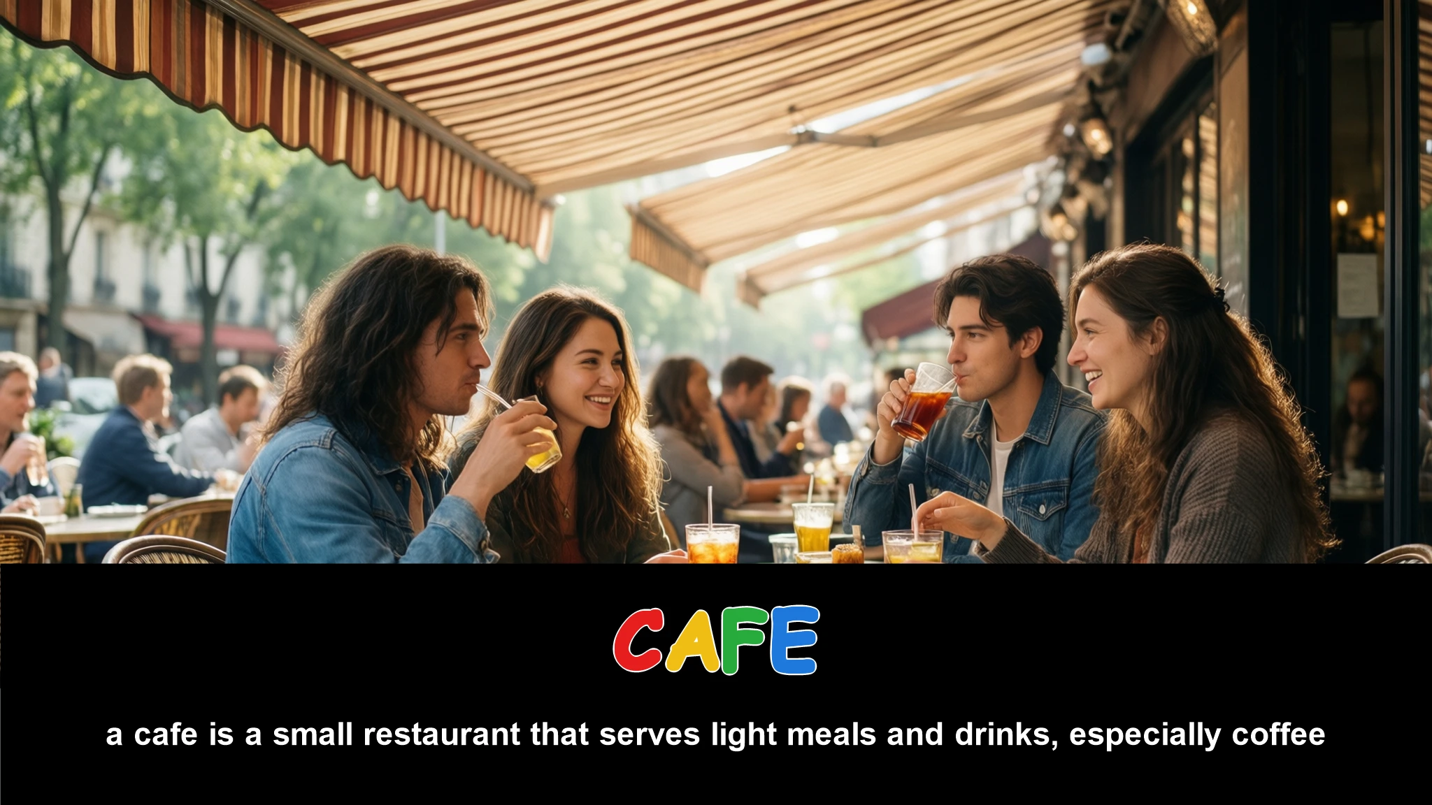 English Illustration for cafe